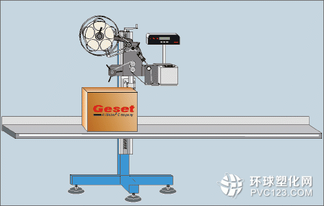 食品盒貼標機貼標過程